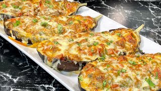 AUBERGINES FARCIES GRATINÉES 🍆 Recette végétarienne 🌱 Deli Cuisine [upl. by Eiznekcm]