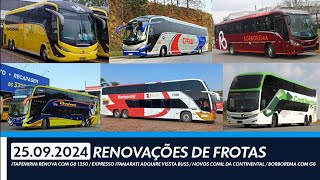 RENOVAÇÕES DE FROTAS Itamarati renova com Busscar  Continental recebe Comil  Novo G8 Itapemirim [upl. by Ecertap]