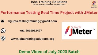 PT Real Time Project with JMeter Demo on 19th Julywhatsapp us on 918019952427 to enroll [upl. by Byler]