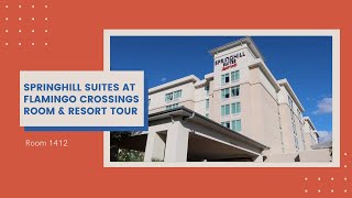 Springhill Suites by Marriott at Flamingo Crossings Town Center Orlando  Room amp Resort Tour [upl. by Lesslie]