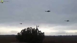 Вторжения Российских вертолетов в КрымInvasion of Russian helicopters in Crimea [upl. by Bessy]