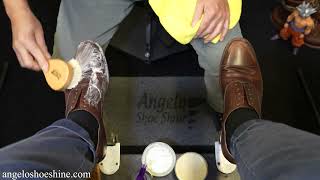 Relaxing Shoe Restoration  Angelo Shoe Shine ASMR [upl. by Acinet487]