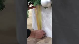 EcoFriendly Christmas DIY Craft Your Own Tree Stand with Jute holidayswithshorts [upl. by Aled]