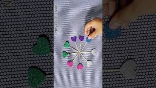 Love toothpick for birthday decorationglitter paper craftdiyYou tube shortscraftplzsubscribe [upl. by Anwahsak]