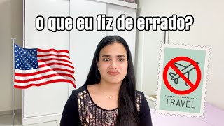 MOTIVOS PARA TER O VISTO AMERICANO NEGADO [upl. by Erialcyram]