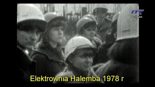 Bardzo stary film z czasów PRL młodzież z LO Norwida z Tychów zwiedza Elektrownię Halemba 1978r [upl. by Anelliw]