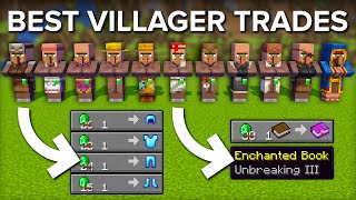 The BEST TRADES With Every Minecraft Villager Guide [upl. by Ttenneb821]