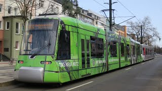 Sound Straßenbahn Siemens NF8U  3344  Rheinbahn AG Düsseldorf [upl. by Eiloj]