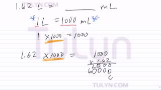 Conversion of Metric Units Liters to Milliliters [upl. by Lletnahc]