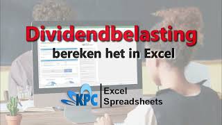 Dividendbelasting berekenen in Excel ✅ [upl. by Enelym]