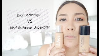 รีวิวเปรียบเทียบรองพื้น Dior Backstage VS DiorSkin Forever Undercover [upl. by Ingold]