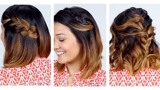 3 Easy Short Hair Hairstyles [upl. by Carolle]