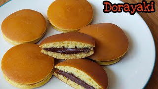 Resep Dorayaki pakai teflon mulus anti gagal  JAPANESE PANCAKE DORAYAKI [upl. by Ninehc]