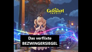 Finde einen Ort von wo aus man das ganze Bezwingersiegel sehen kann Genshin Impact Guide deutsch [upl. by Ahsitam599]