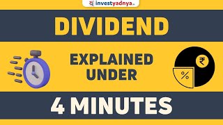 What is Dividend  Dividend explained in Hindi [upl. by Ioyal33]