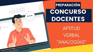 10 Preguntas de Analogías  Aptitud Verbal  Preparación Concurso Docentes [upl. by Otipaga598]