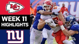 Chiefs vs Giants  NFL Week 11 Game Highlights [upl. by Rosanne263]