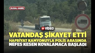 Hafriyat Kamyonuyla Polis Arasında Nefes Kesen Kovalamaca [upl. by Ardelia58]