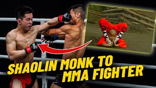 This SHAOLIN MONK Turned MMA Fighter Is A BEAST 🤯 [upl. by Ancell]