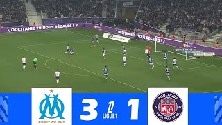 Marseille contre Toulouse 31  Ligue 1 McDonalds 202425  Résumé de Match [upl. by Anilek]