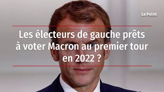 Les électeurs de gauche prêts à voter Macron au premier tour en 2022 [upl. by Ahsenauj532]