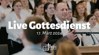 Live Gottesdienst  FECG Cloppenburg  17032024 [upl. by Kirat176]