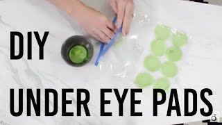 How To Get Rid Of Under Eye Bags  DIY Cucumber Cooling Pads [upl. by Charlene]