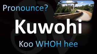 How to Pronounce Kuwohi CORRECTLY [upl. by Hgielram]