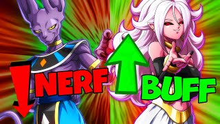 Buff Nerf DBFZ Tier List [upl. by Davison]