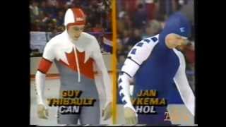 Winter Olympic Games Calgary 1988  intro  500 m Ykema  Thibault [upl. by Llebanna132]