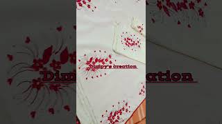 Applique work mekhela chadar fabricpaint appliquework shorts guwahati dimpycreation [upl. by Iilek]