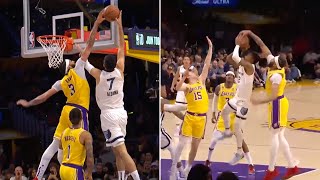 Anthony Davis UNREAL Ja Morant Block 🤯 [upl. by Hillell]