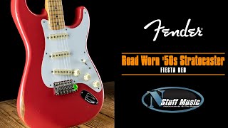 Fender Road Worn 50s Stratocaster  Fiesta Red [upl. by Adnal788]