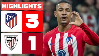 ATLÉTICO DE MADRID 3  1 ATHLETIC CLUB  RESUMEN LALIGA EA SPORTS [upl. by Coyle]