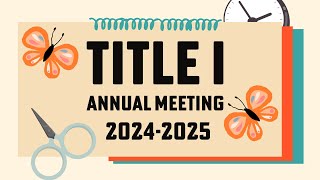 Padgett Elementary Schools Title I Annual Meeting September 2024 [upl. by Odlonyer]