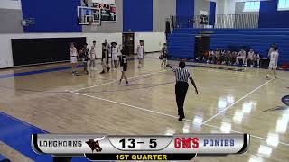 2023 NISD 8th Grade Basketball Tournament Championship Harpool Longhorns vs Grapevine Ponies [upl. by Asserrac]