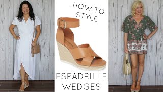 Ways to Style Espadrille Wedges  Must Have Spring Shoes  Spring Outfit Ideas [upl. by Lyons258]