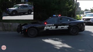 Suffield Police Department ⭐️NEW⭐️ Dodge Charger  FPIU New Livery responding to a bicyclist down [upl. by Yenetruoc]