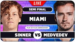 SINNER vs MEDVEDEV • ATP Miami Open 2024 SF • LIVE Tennis PlaybyPlay Stream [upl. by Ching]