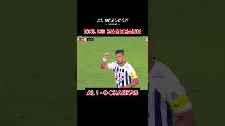 GOL de ZAMBRANO ante CHANKAS FC short selecciónperuana liga1 [upl. by Akiem]