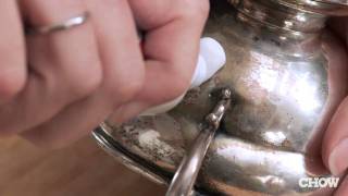 How to Polish Silver Without Silver Polish  CHOW Tip [upl. by Novikoff]