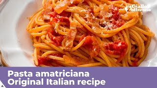 PASTA AMATRICIANA  Original Italian Recipe [upl. by Yecac]