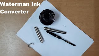 Waterman Fountain Pen Piston Ink converter  VISHKI [upl. by Liarret]