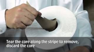 Centerpull Towel Dispenser Loading Instructions [upl. by Ecinrev]