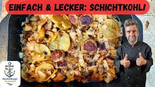 Einfaches Schichtkohl Rezept  100 Geschmack [upl. by Yelich345]