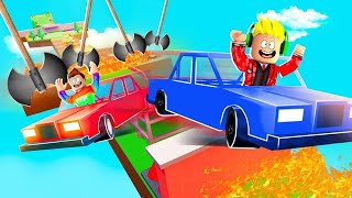 Me And My Dad Must ESCAPE IMPOSSIBLE CAR OBBY in Roblox [upl. by Dahsar860]