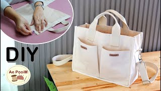 How to make a tote bag with a shoulder strap [upl. by Bosson]