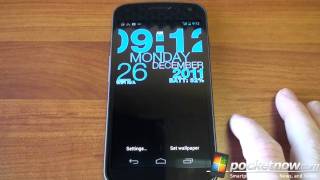 WP Clock Live Wallpaper for Android is Beautiful and Useful  Pocketnow [upl. by La Verne]