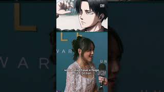 quotI HAVE to Meet Levi Ackerman In Real Lifequot shorts karenfukuhara attackontitan theboys unfo [upl. by Vickie361]