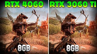 RTX 4060 vs 3060 Ti Benchmark in 8 Games  Which is Better in 2024 [upl. by Marthena]